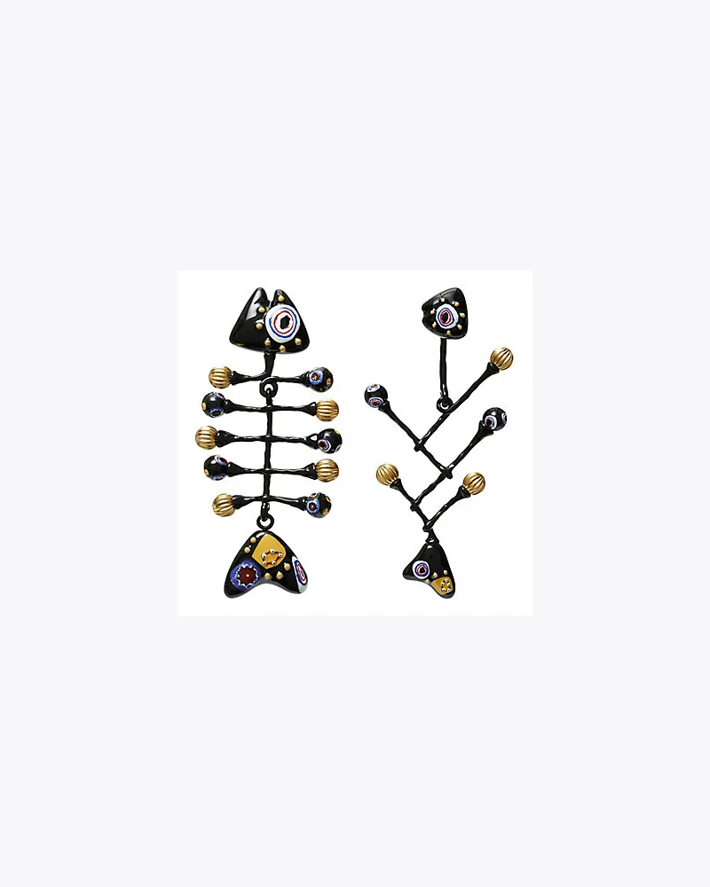 Tory Burch Ohrring Mit Bemaltem Fisch 
