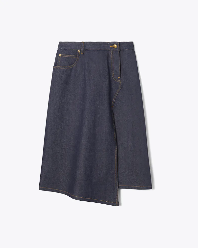 Tory Burch Damen Rock aus Baumwolldenim Raw