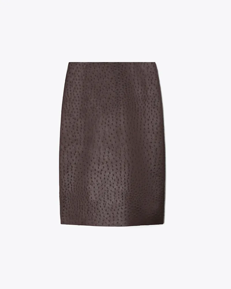 Tory Burch Damen Textured Skirt Roasted