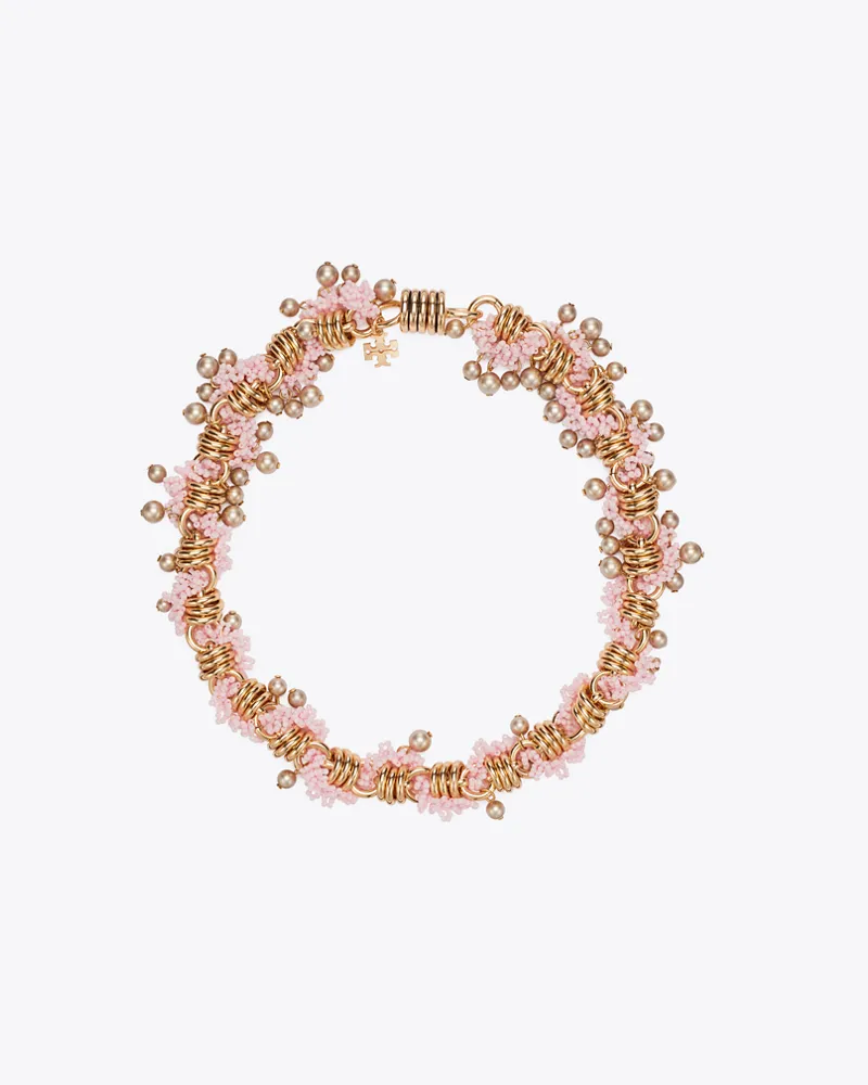 Tory Burch Runway Beaded Necklace Light