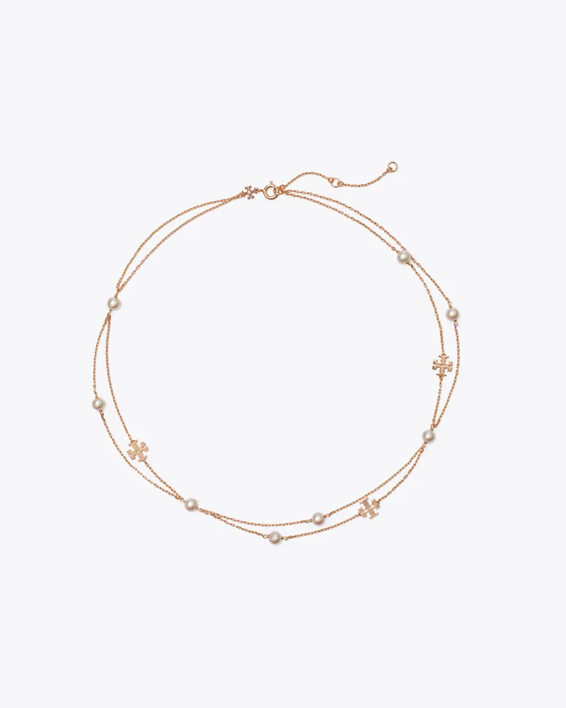 Tory Burch Mehrreihige Moondance Perlenkette Tory