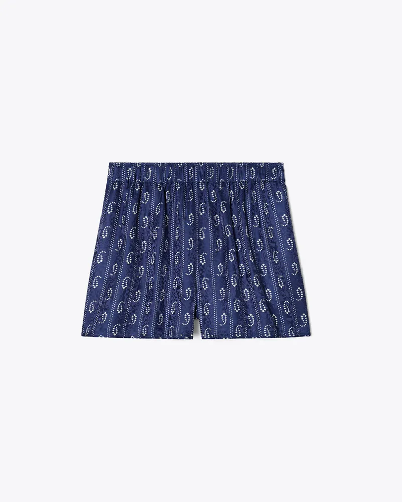 Tory Burch Damen Camp Short Blue
