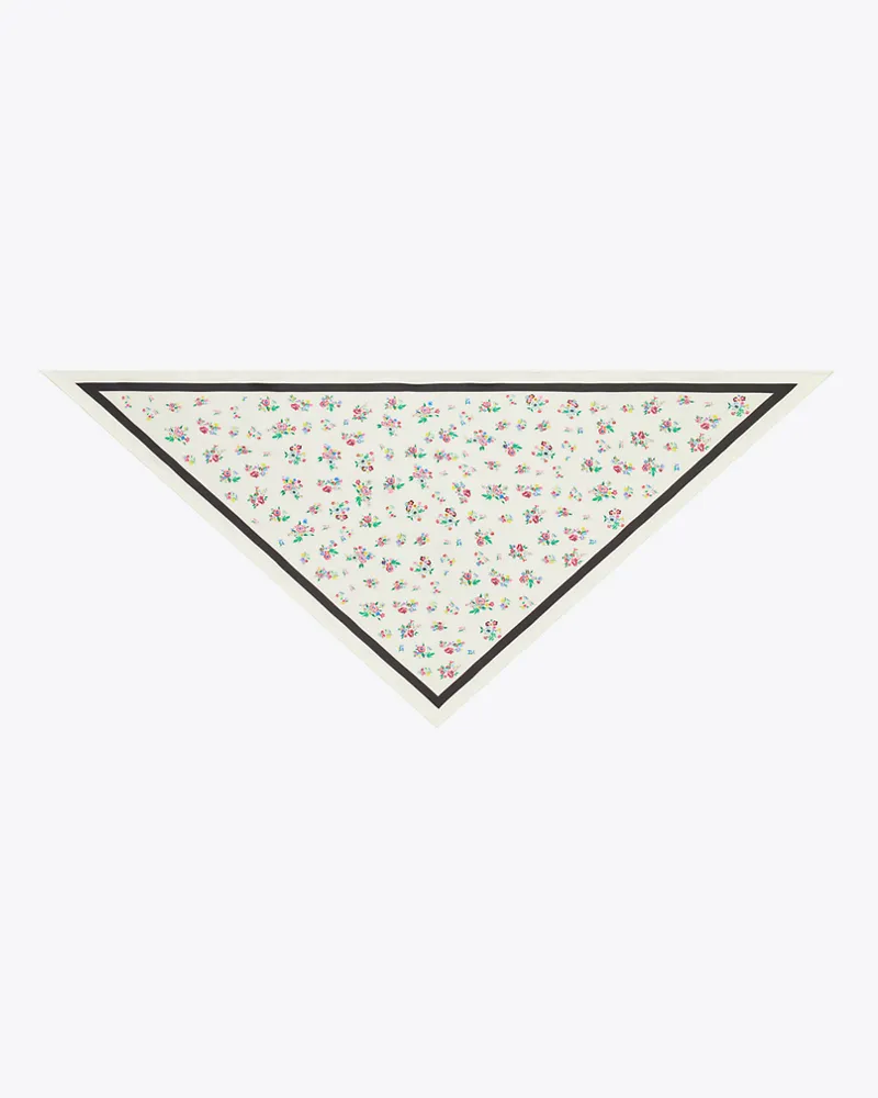 Tory Burch Damen Silk Triangle Scarf Ditsy