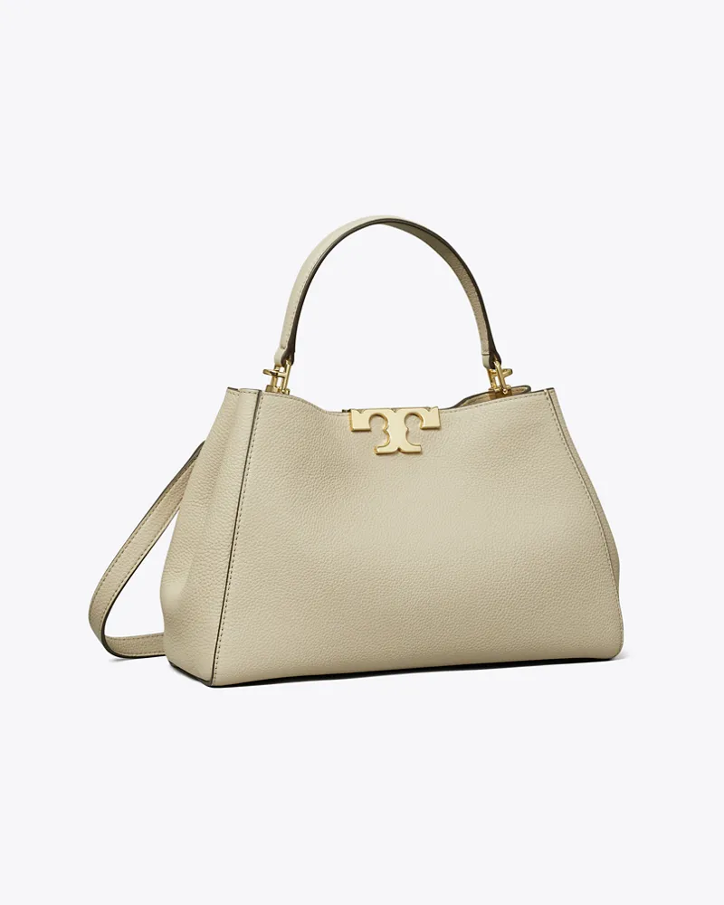 Tory Burch Damen Mittelgroße, weiche Eleanor Henkeltasche Light