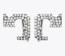 Damen Runway Pavé-Logo-Ohrclips