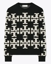 Tory Burch Wool Logo Sweater Black