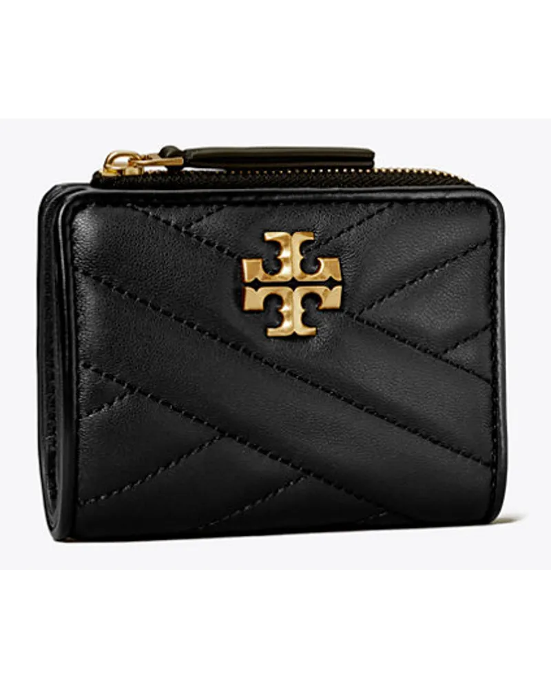 Tory Burch Kira Chevron Bi-Fold Wallet Black