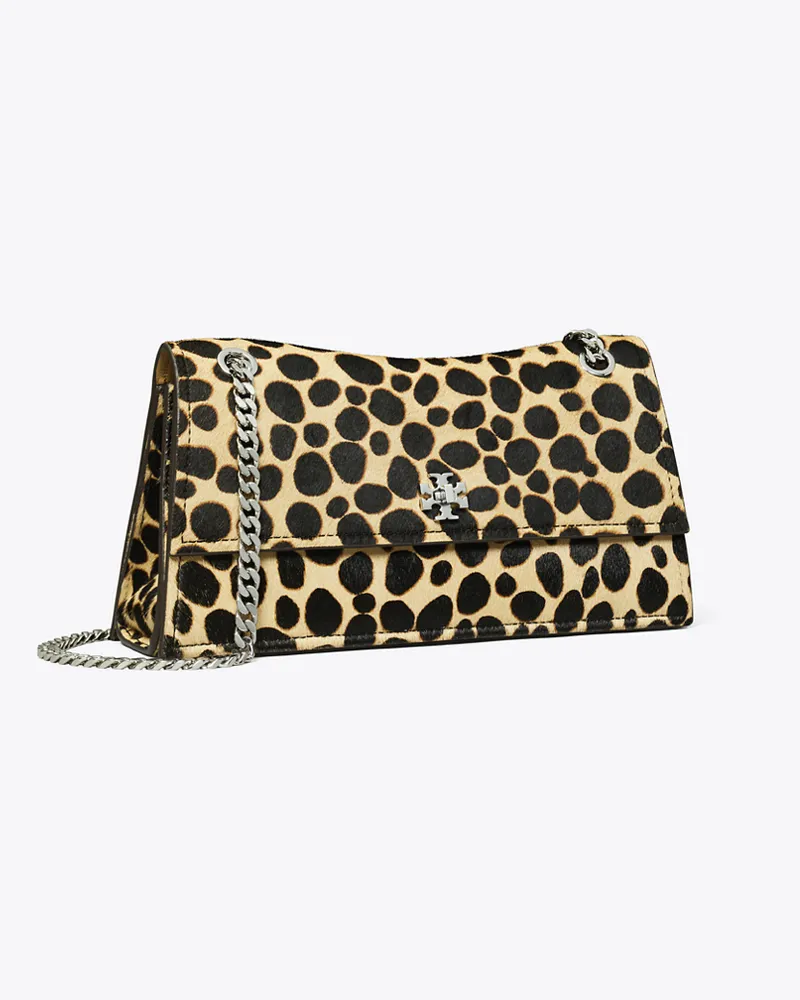Tory Burch Damen Kira Schultertasche aus Kalbshaar mit Drehverschluss Trench