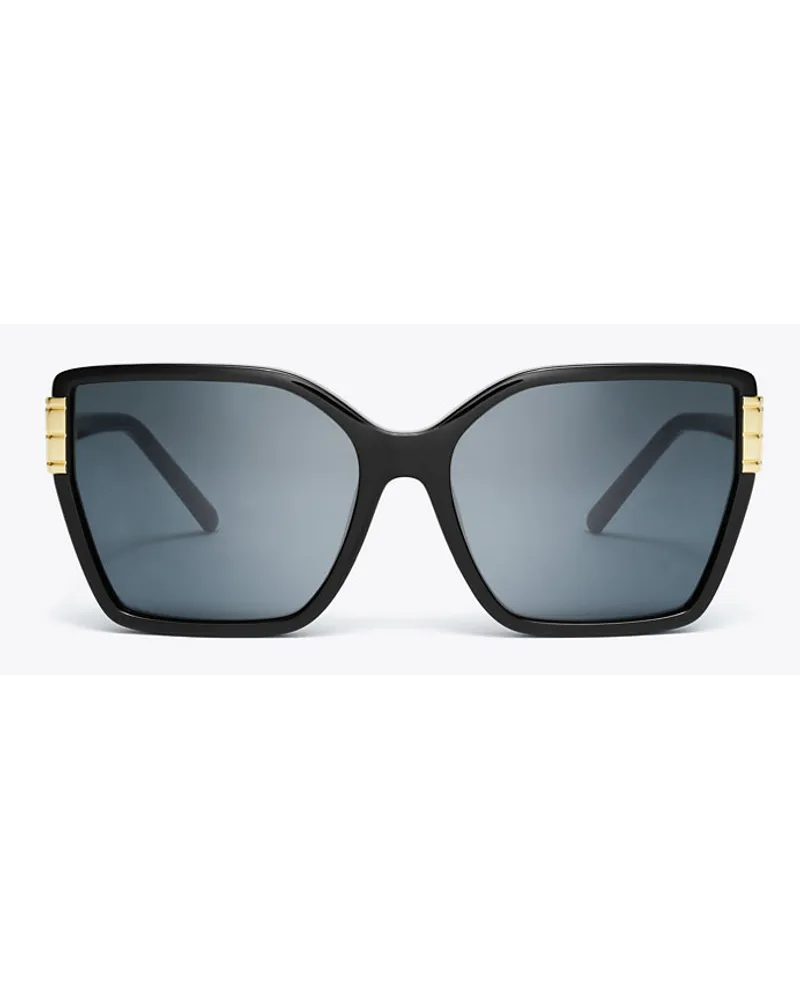 Tory Burch Eleanor Oversized Cat-Eye Sunglasses Black