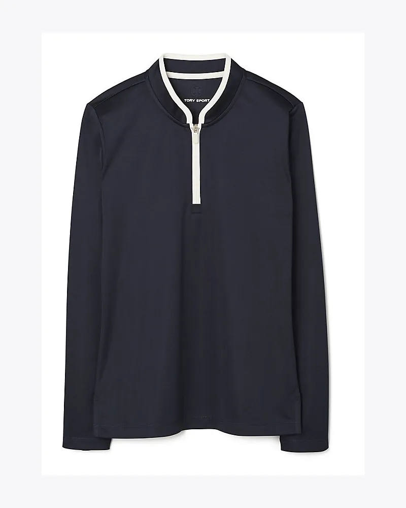 Tory Sport Performance-Pullover Mit Halbem Reißverschluss Tory