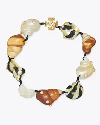 Tory Burch Shell Statement Necklace Rolled