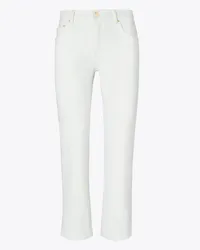 Tory Burch Kick Flare Denim Jean White