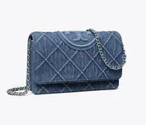 Damen Weiche Fleming Geldbörse aus Denim mit Kette