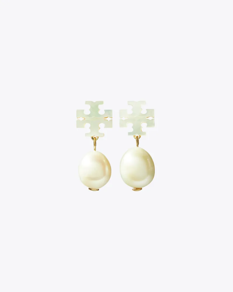 Tory Burch Moondance Pearl Drop Earrings Tory
