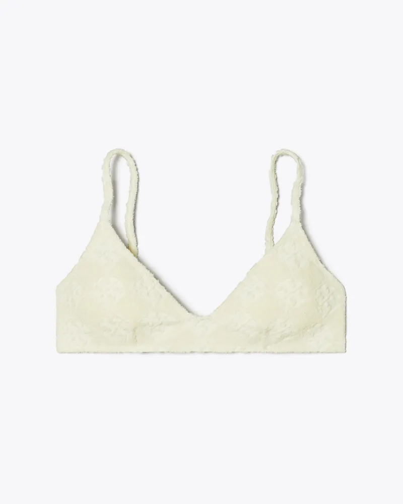 Tory Burch Damen Logo Bikinioberteil aus Terry New