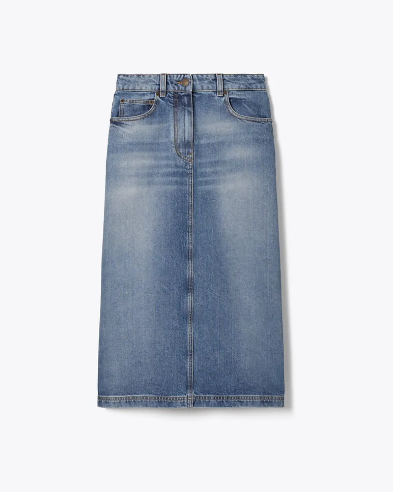 Tory Burch Damen Jeansrock Light