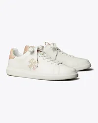 Tory Burch Double T Howell Court Sneaker Titanium