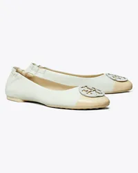 Tory Burch Claire Cap-Toe Ballet Feather