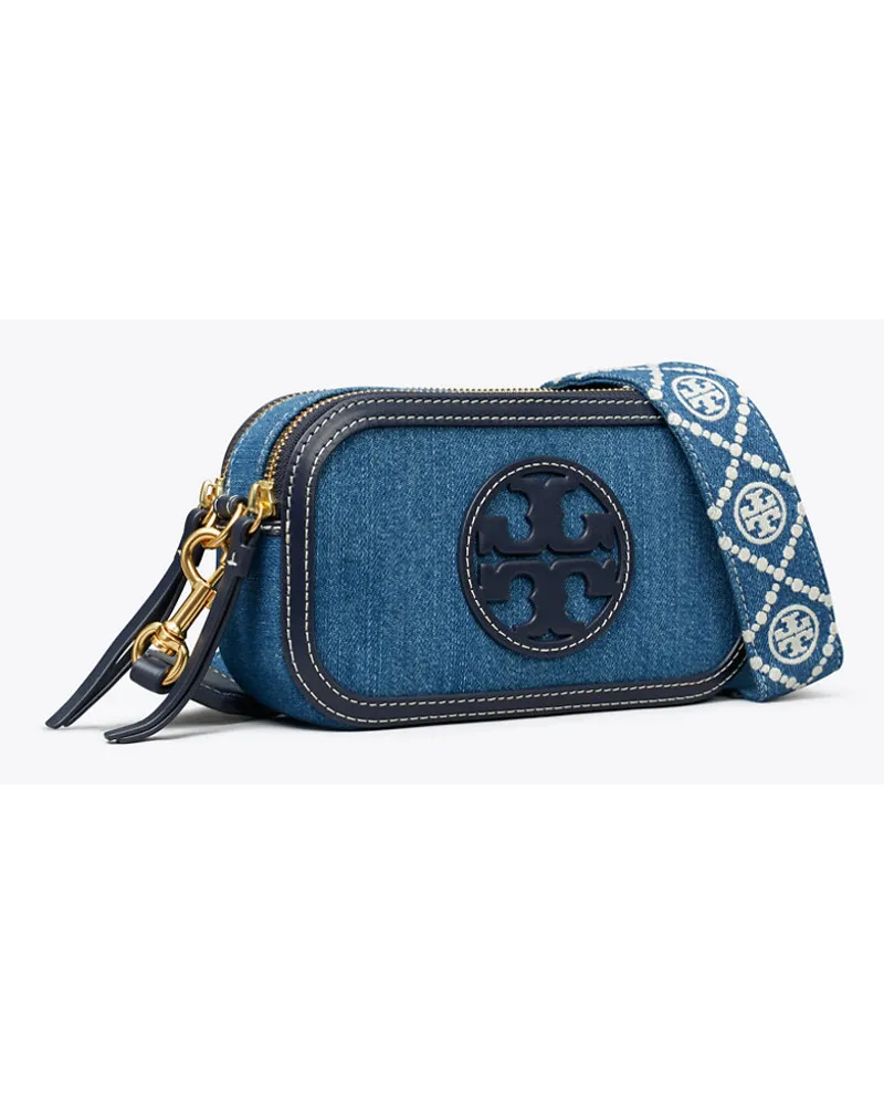 Tory Burch Mini Miller Denim Crossbody Bag Denim