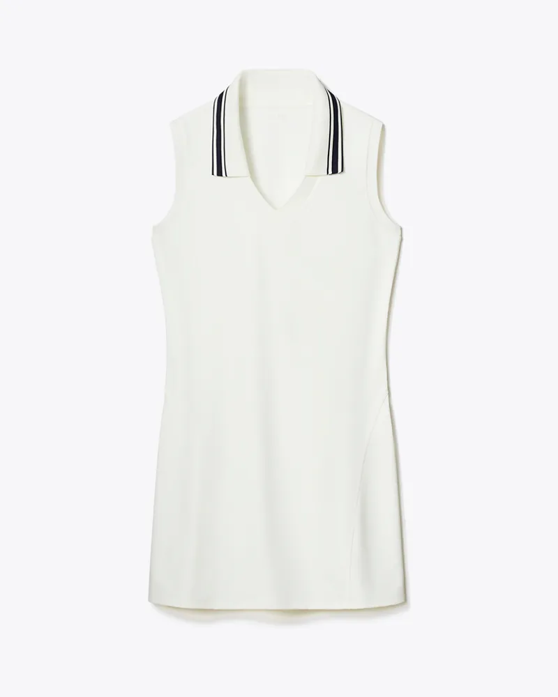 Tory Burch Damen Tenniskleid mit V-Ausschnitt Snow