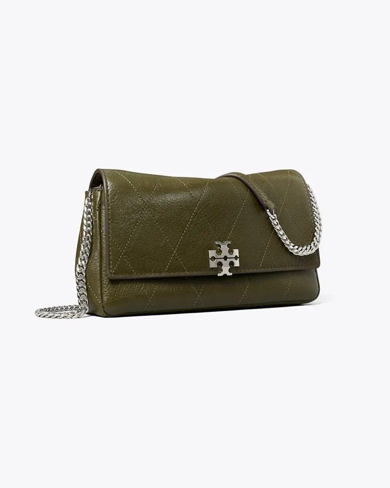 Tory Burch Gesteppte Charlie Crossbody Bag mit Kette Dark