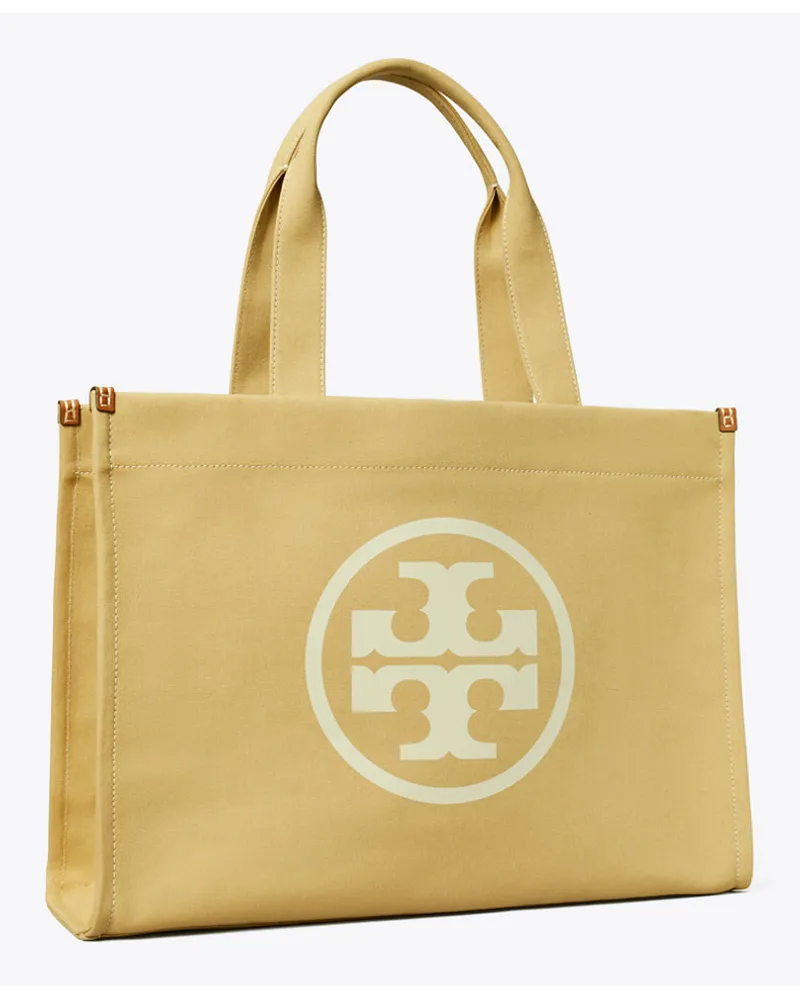 Tory Burch Ella Canvas Tote Hickory