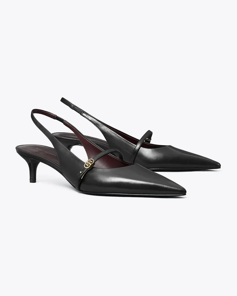 Tory Burch Damen Mary Jane Slingback mit Doppel-T, Schnalle und Absatz Perfect