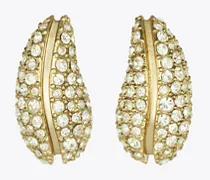 Damen Mini Pierced Pavé-Ohrringe