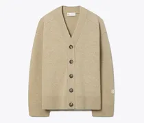 Damen Strickjacke aus Wolle und Jacquard