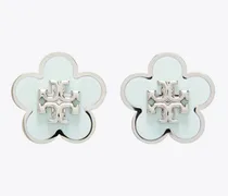 Damen Forget Me Not Emaille-Ohrstecker