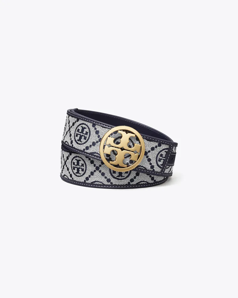 Tory Burch Damen Gürtel mit T-Monogramm, 3,8 cm Tory