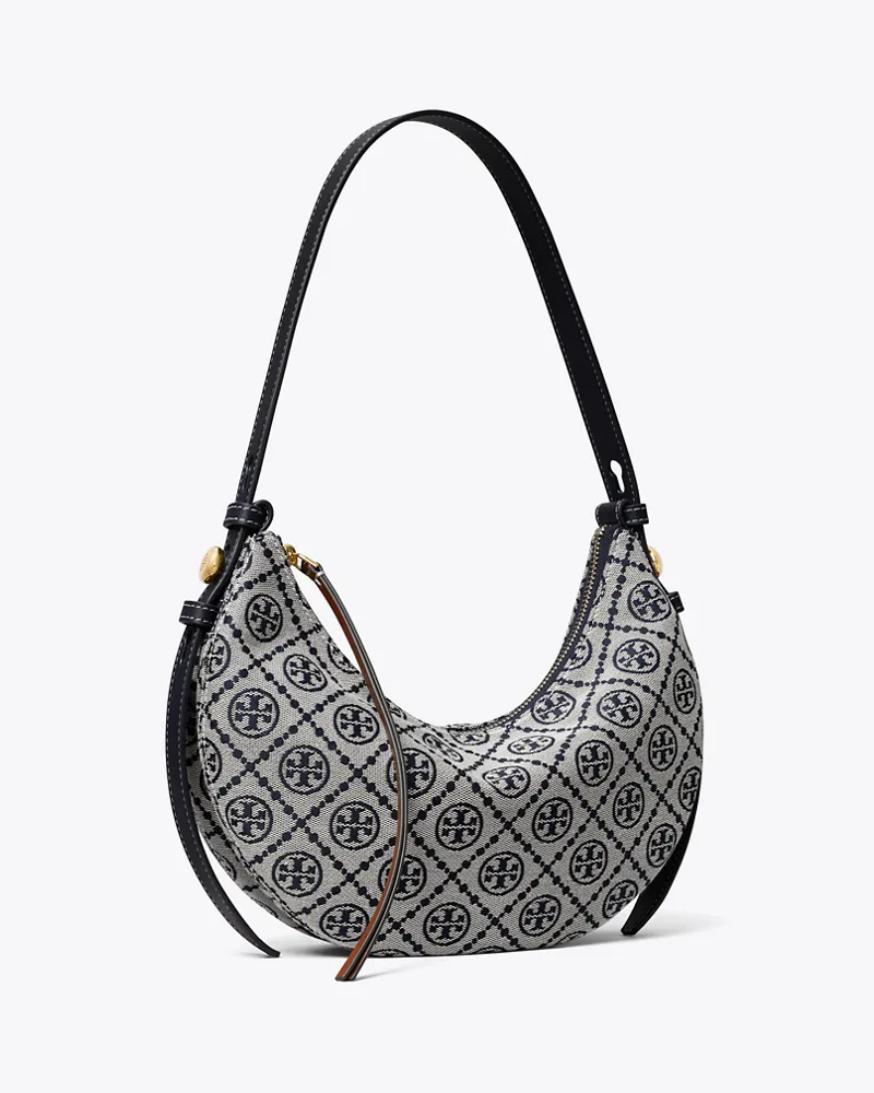 Tory Burch Damen Romy Half Moon Tasche mit T-Monogramm Tory