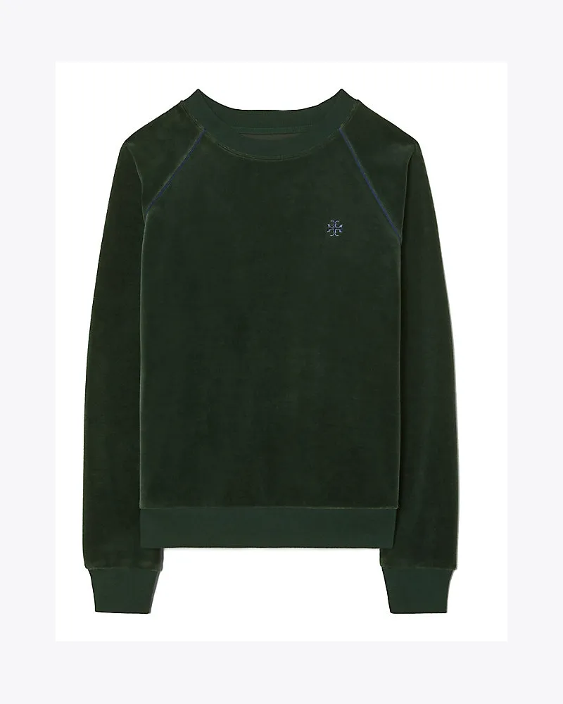Tory Sport Velourspullover Conifer