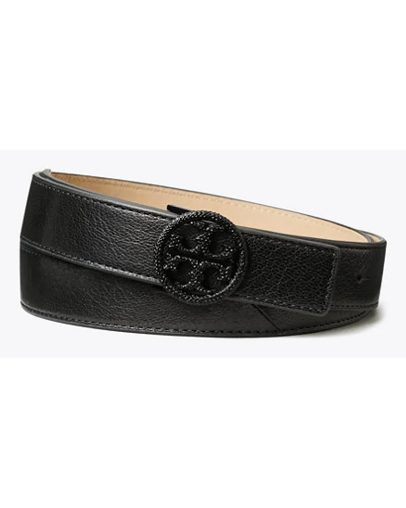 Tory Burch 1" Miller Crystal Embellished Belt Perfect