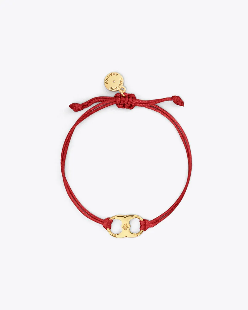 Tory Burch Damen Embrace Ambition Armband in Rot/Gold Red