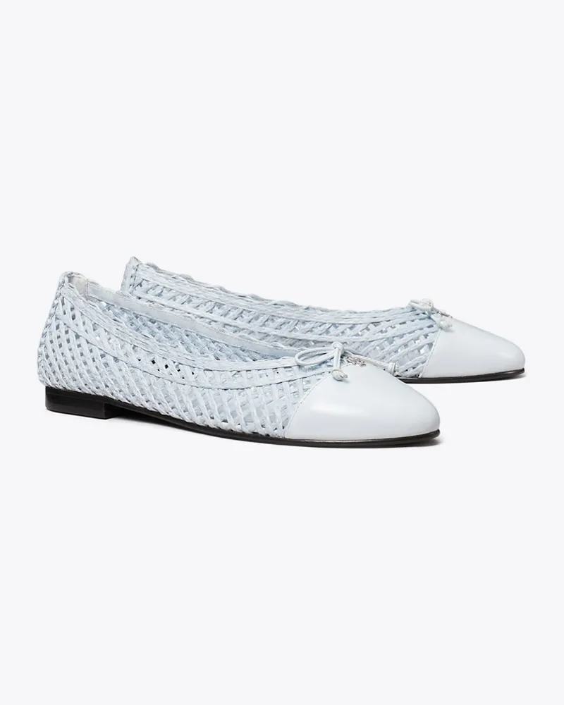 Tory Burch Ballerina mit Zehenkappe Light
