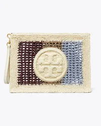 Tory Burch Ella Crochet Striped Pouch Multi