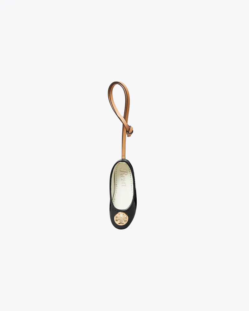 Tory Burch Reva Ballerina als Taschenanhänger Black