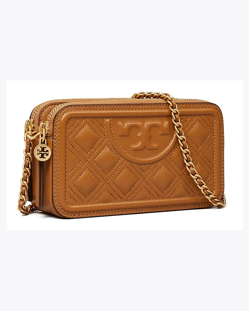 Tory Burch Fleming Mini Bag Mit Zwei Reißverschlüssen 