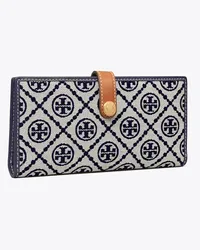 Tory Burch T Monogram Zip Slim Wallet Tory