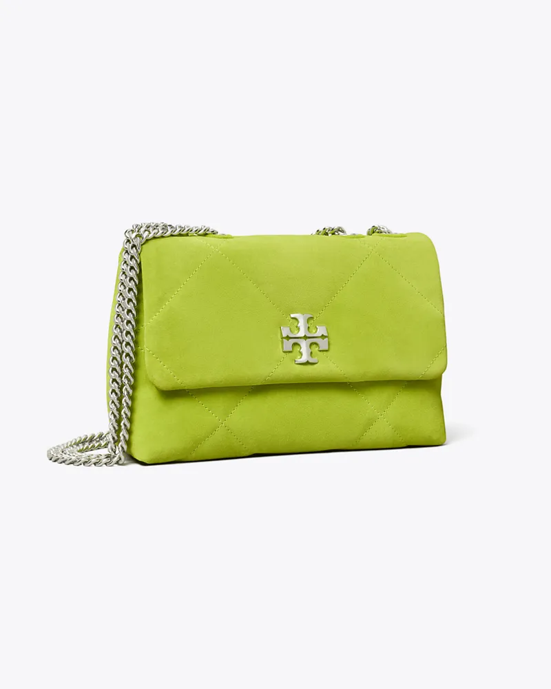 Tory Burch Damen Small Kira Diamond Quilt Suede Shoulder Bag Bitter