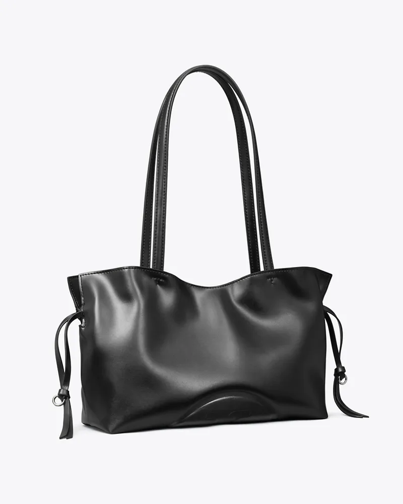 Tory Burch Damen Kleine Ella natuura™ Tote Bag mit Kordelzug Black