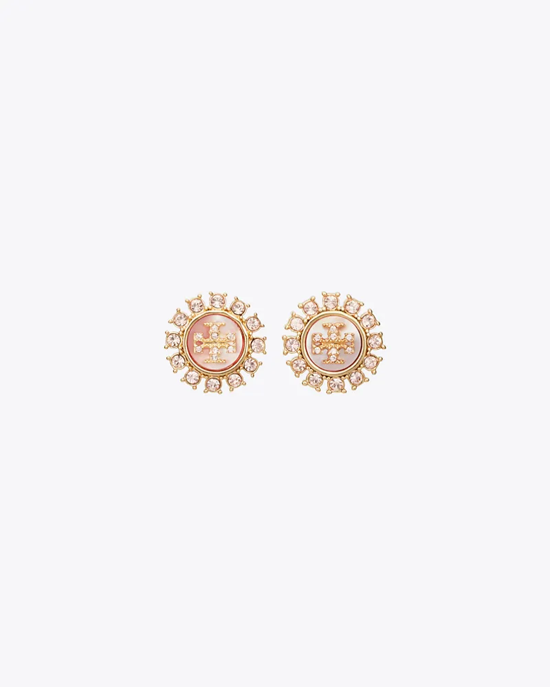 Tory Burch Damen Moondance Crystal Stud Earrings Tory