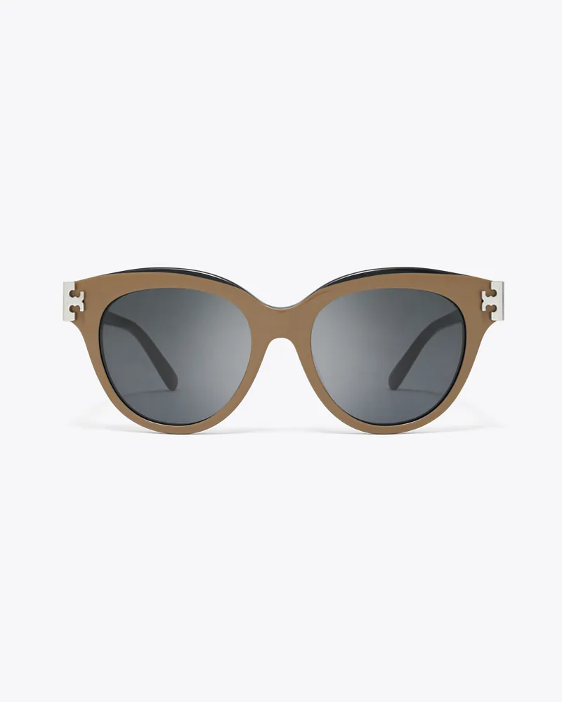 Tory Burch Damen Eleanor Round Sunglasses Navy