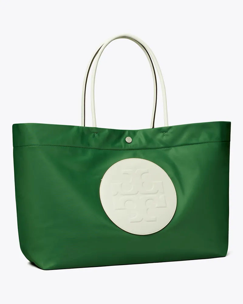 Tory Burch Damen Ella Twist Tote Basil