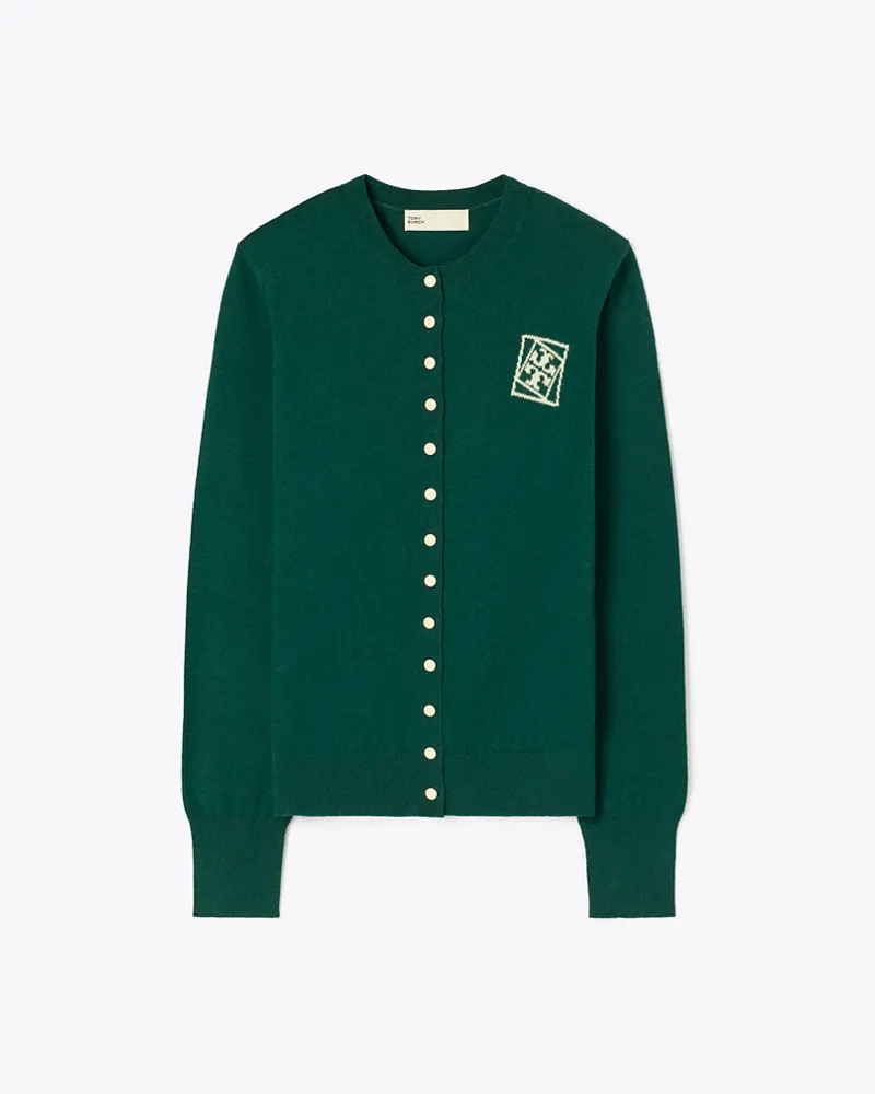 Tory Burch Damen Wollcardigan Dark