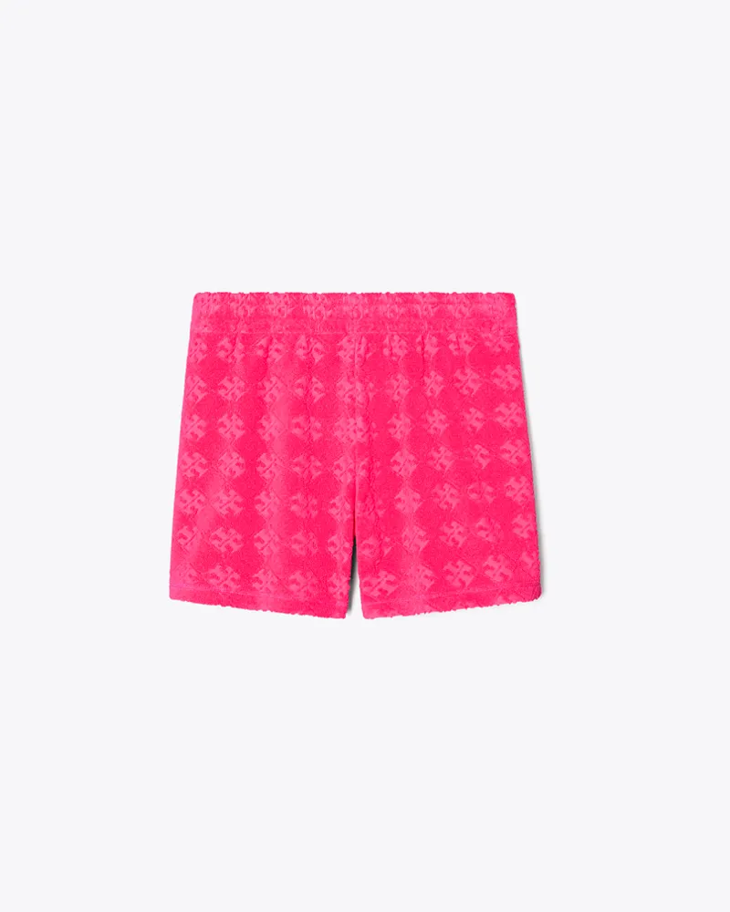 Tory Burch Damen Shorts aus Jacquard-Frottee mit Logo Bold