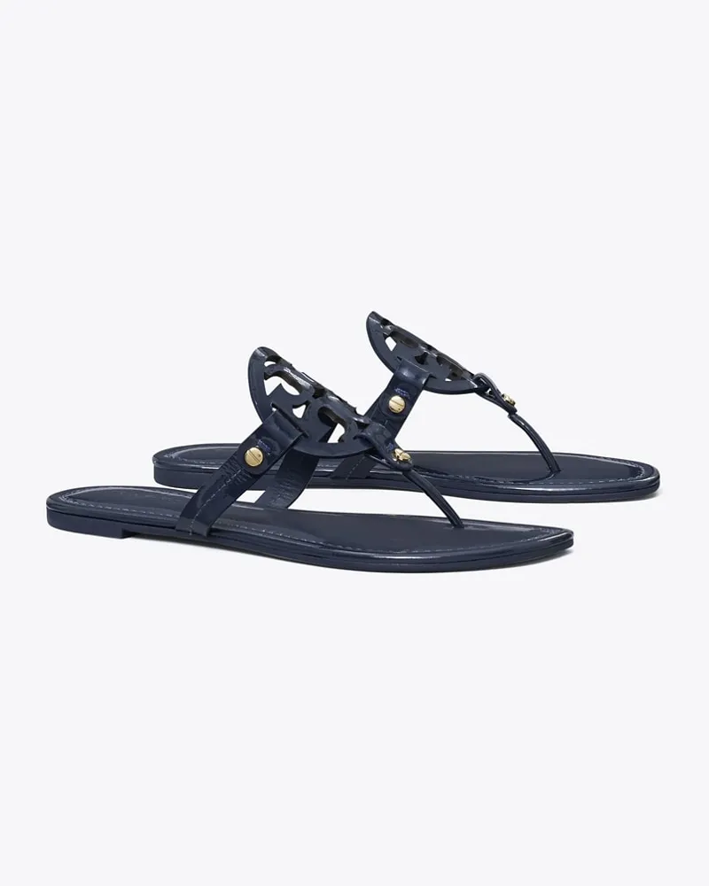 Tory Burch Damen Miller Sandale aus Lackleder Perfect