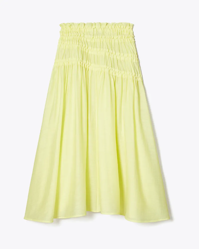 Tory Burch Damen Gesmokter Rock aus Viskose Lumen