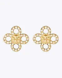 Tory Burch Small Kira Clover Pavé Stud Tory